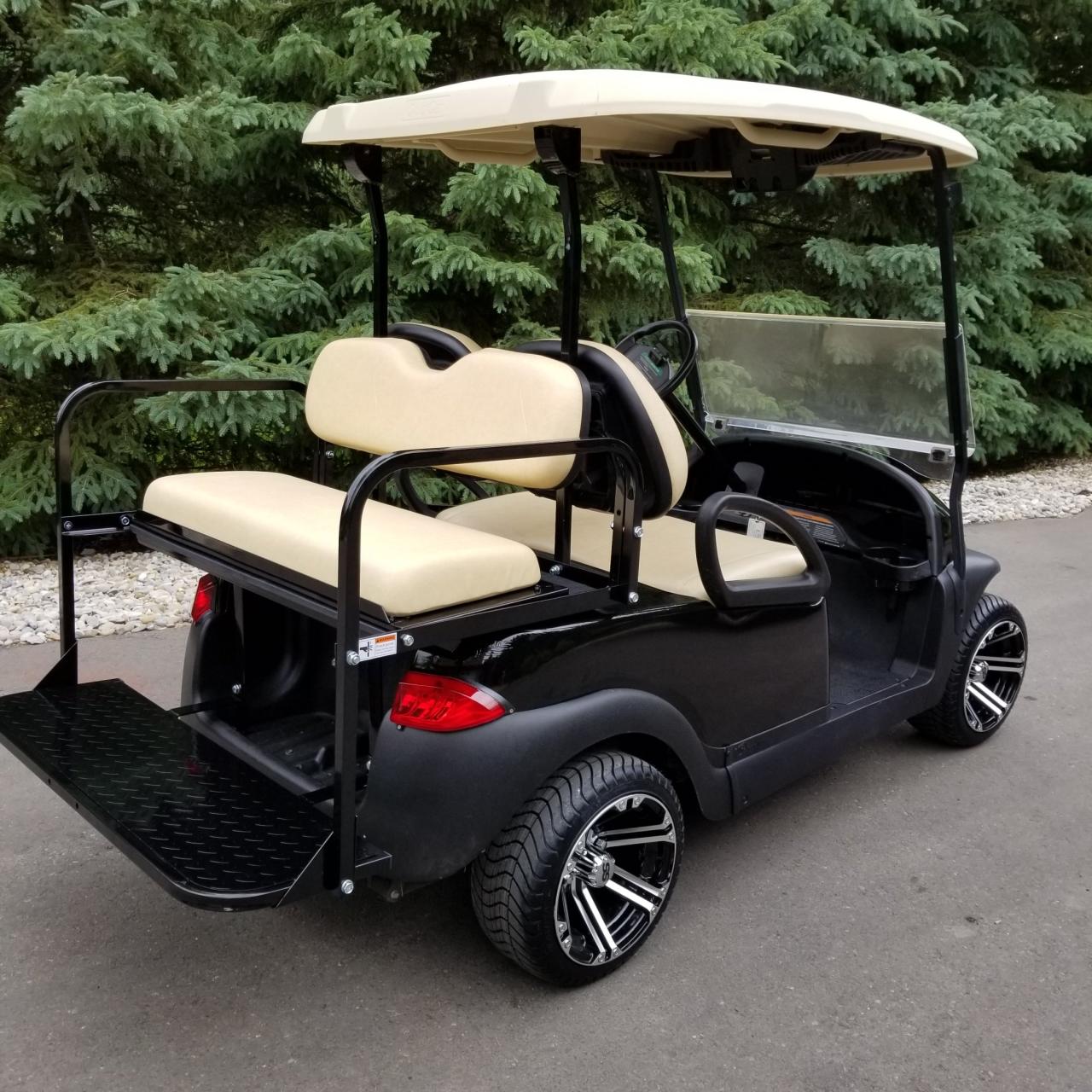 Back seat for golf cart