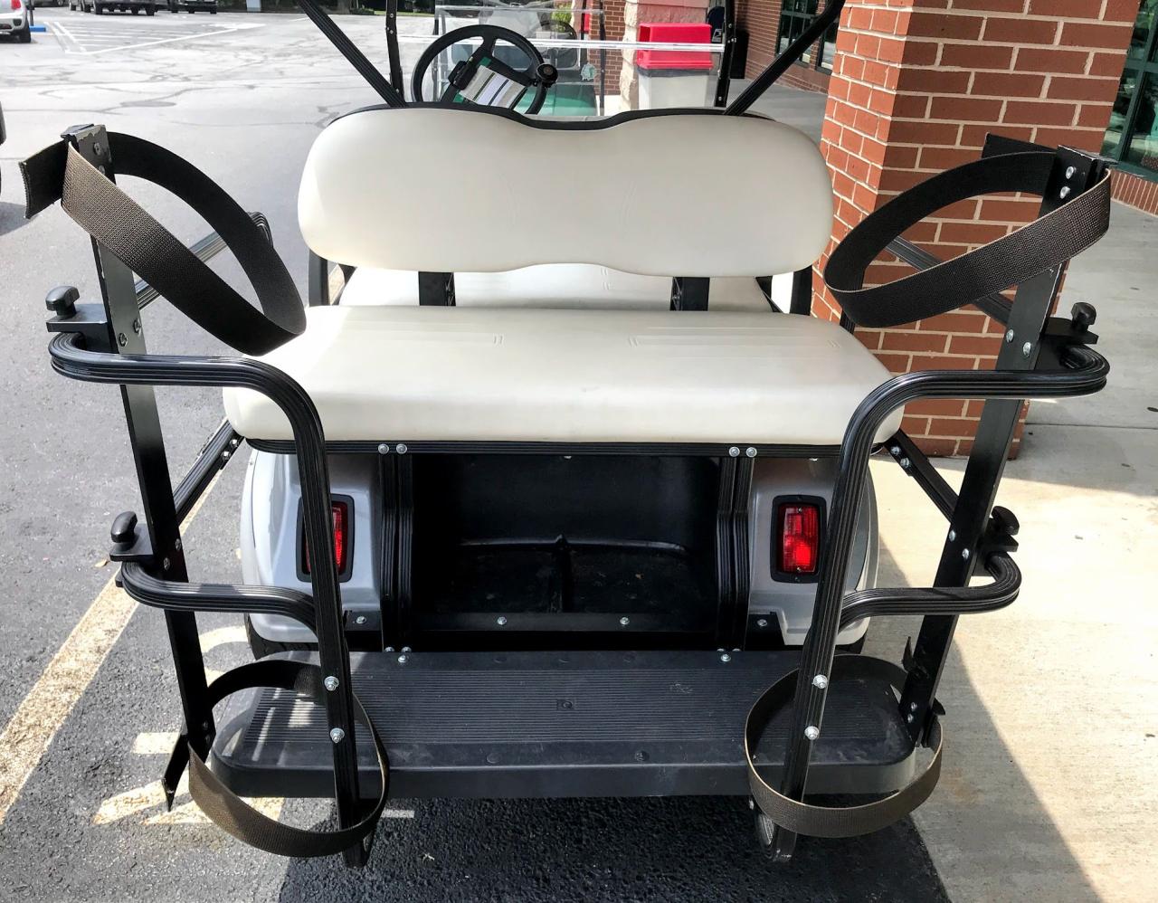 Golf bag holder for cart