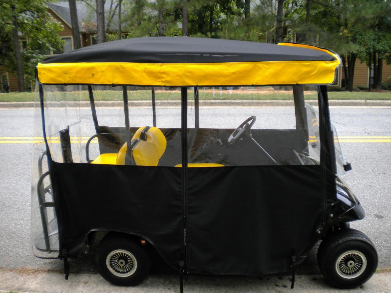 Cart cover golf duty heavy storage installation easy