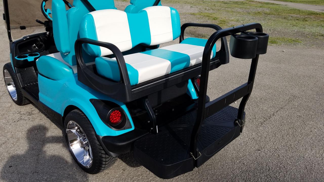 Golf carts with back seats