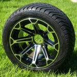 Golf cart wheels red tires walmart