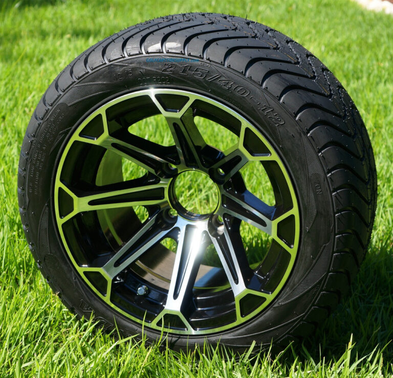 Golf cart wheels red tires walmart