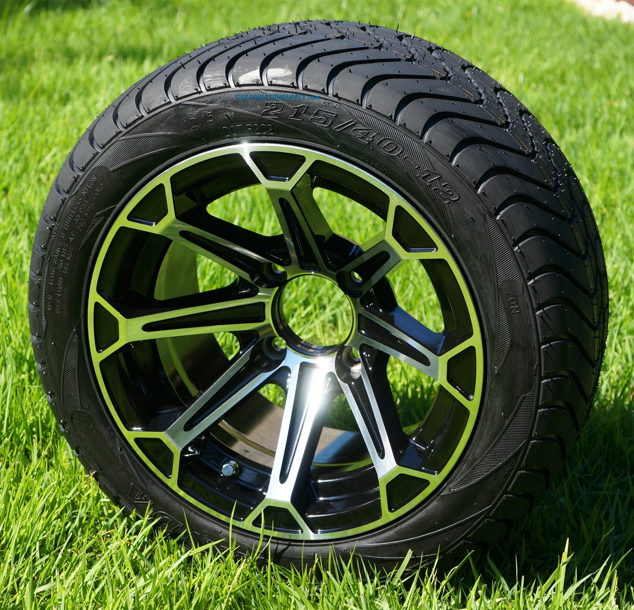 Golf cart wheels red tires walmart