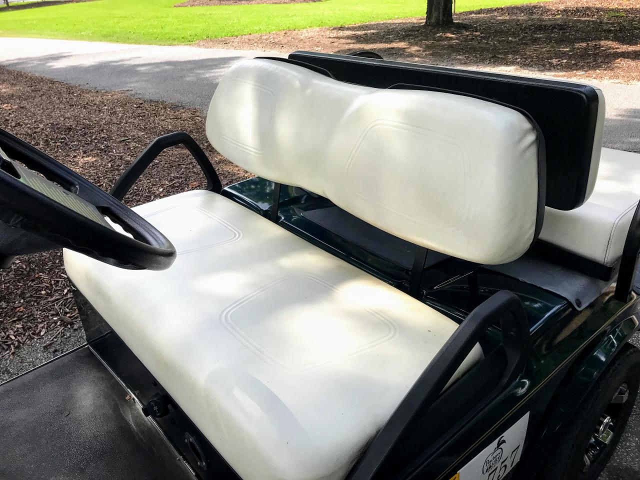 Golf carts with back seats