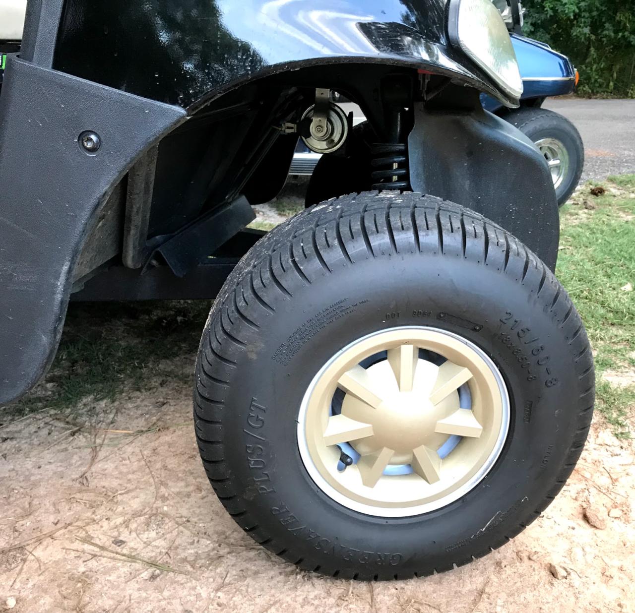 Golf cart wheel caps hub covers car