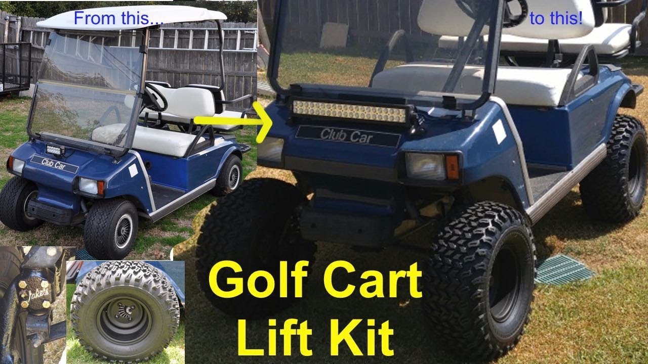 Lift kit for club car golf cart