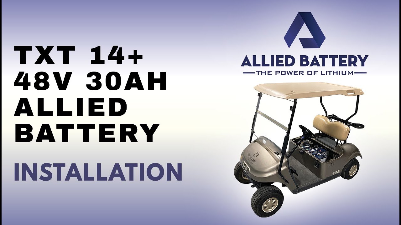 Golf cart lithium conversion