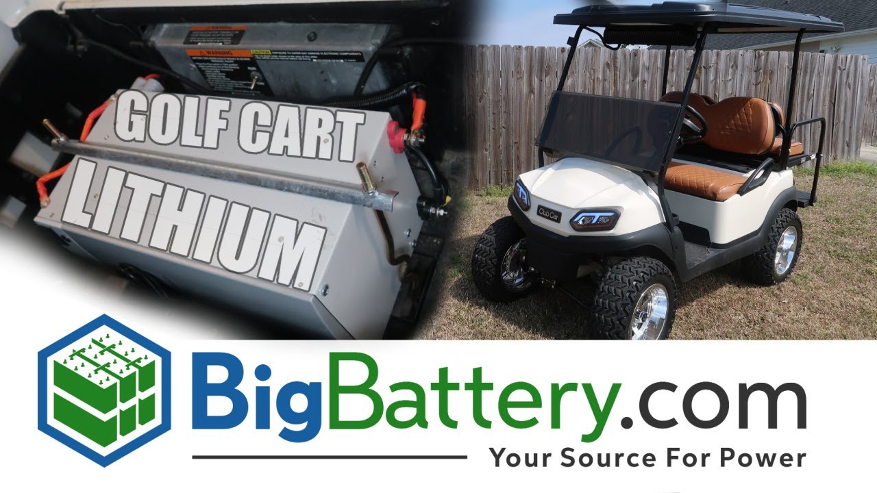 Golf cart lithium conversion